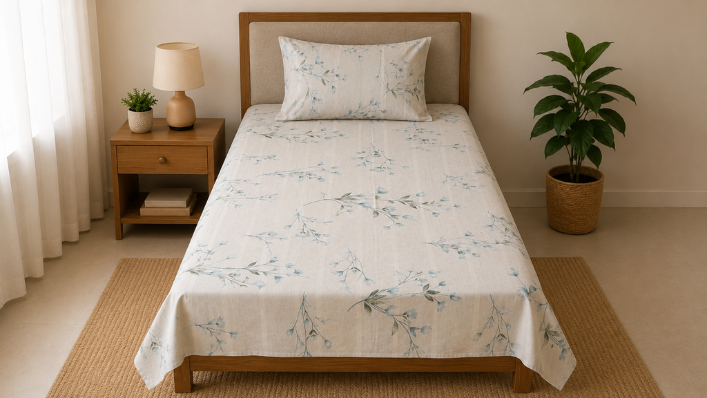 Single Bedsheet | Pure Cotton