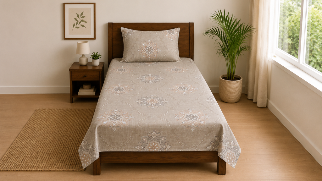 Single Bedsheet | Pure Cotton