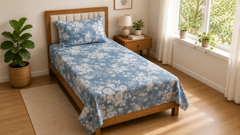 Single Bedsheet | Pure Cotton